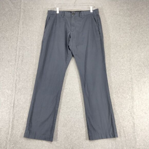 Marc Anthony Mens Size 34W x 29L Blue Khaki Chino Flat Front Pants Workwear - Picture 1 of 11